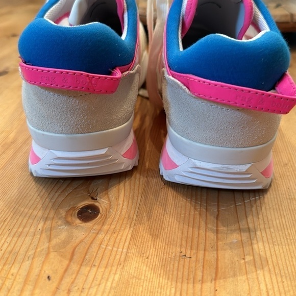 rag & bone New York Women Retro Runner 2.0 Sneakers White Pink Multi sz 8 - Picture 6 of 10